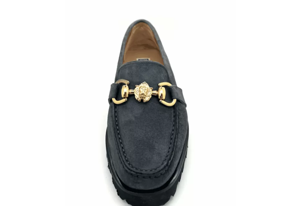 Women HB Formal-616 Chunky Lion Detail Loafer