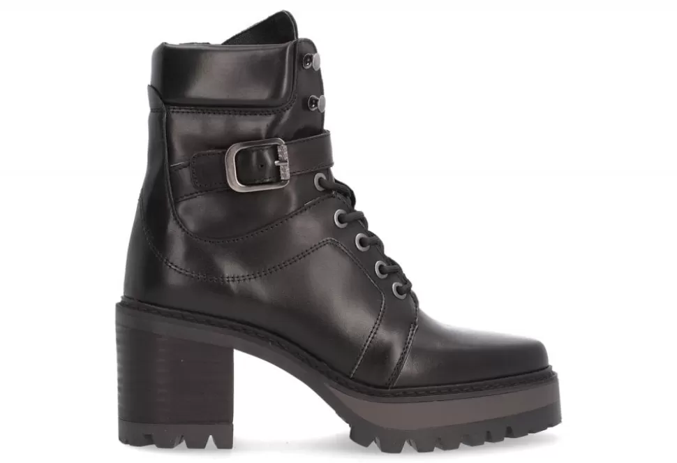 Women Alpe Boots-Becky Heeled Biker Boot