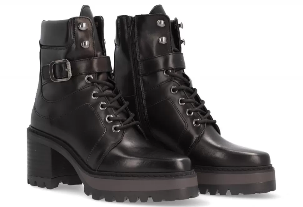 Women Alpe Boots-Becky Heeled Biker Boot