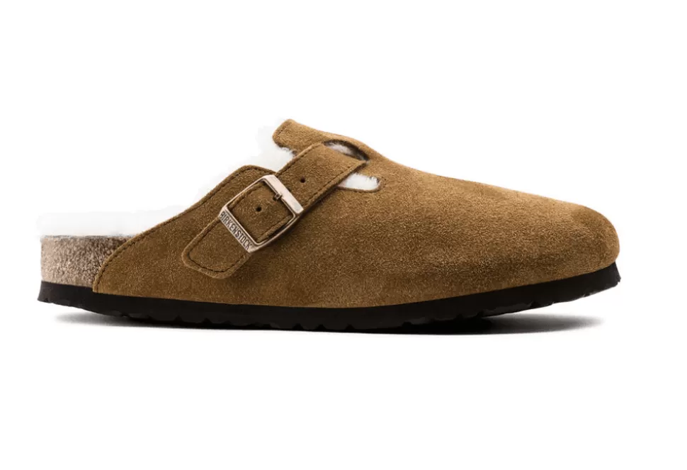 Men Birkenstock Slippers-Boston Shearling Clog