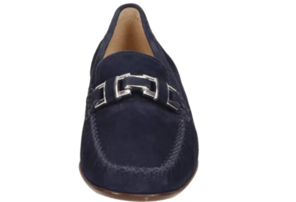 Women Sioux Loafers-Cambria Suede Chained Loafer