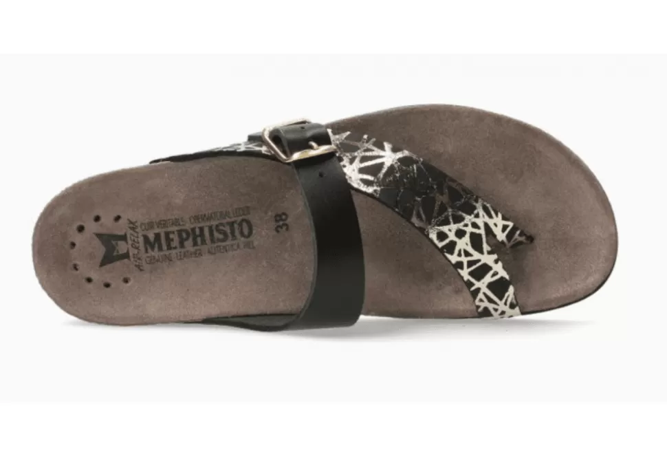 Women Mephisto Sandals-Helen Thong Strap Sandal