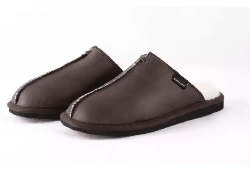 Men Shepherd Slippers-Hugo Sheepskin Mule Slipper