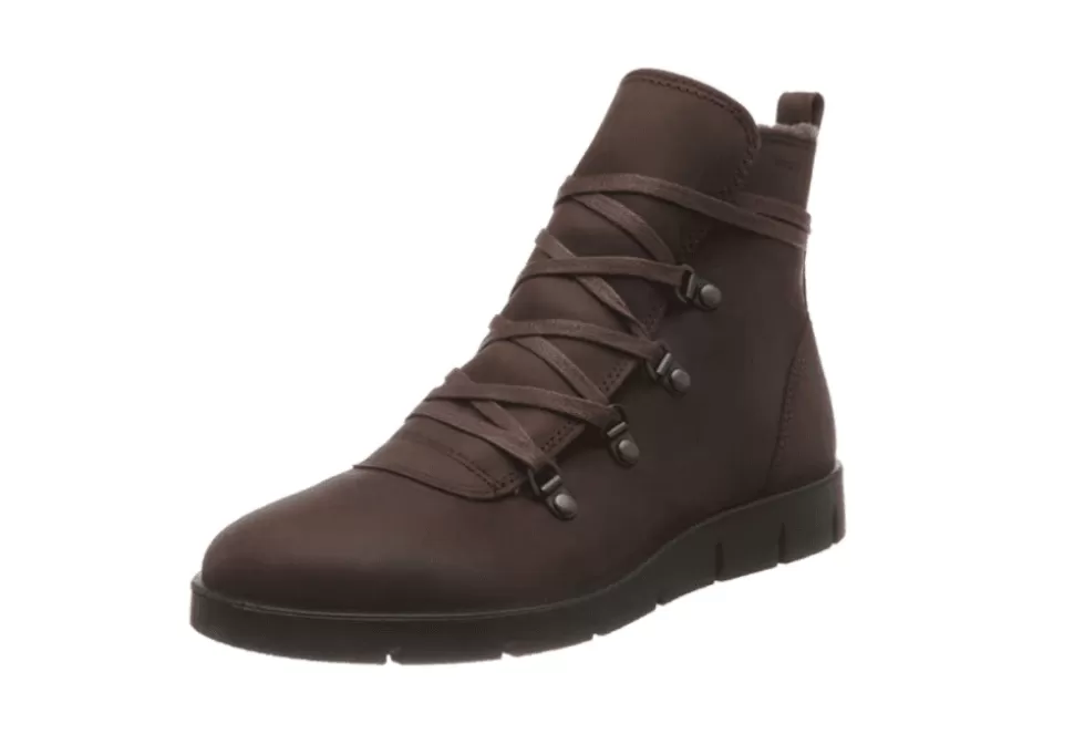 Women Ecco Boots-Lace Up Walking Boot