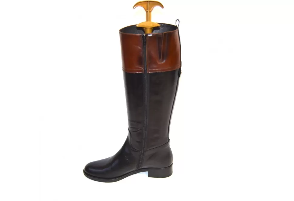 Women Luis Gonzales Boots-Lacey Black And Tan Boot