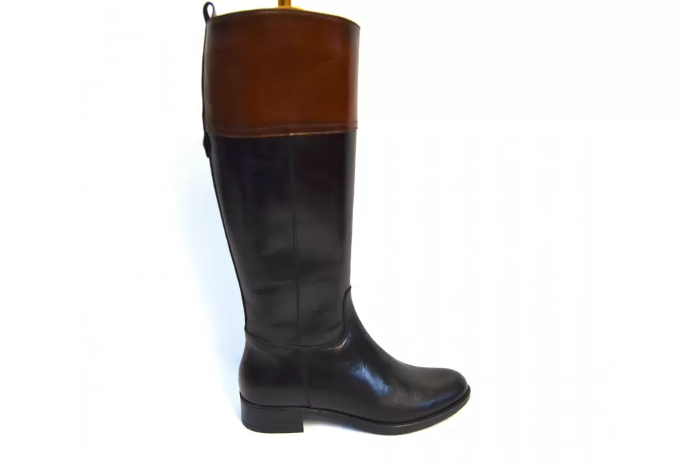 Women Luis Gonzales Boots-Lacey Black And Tan Boot