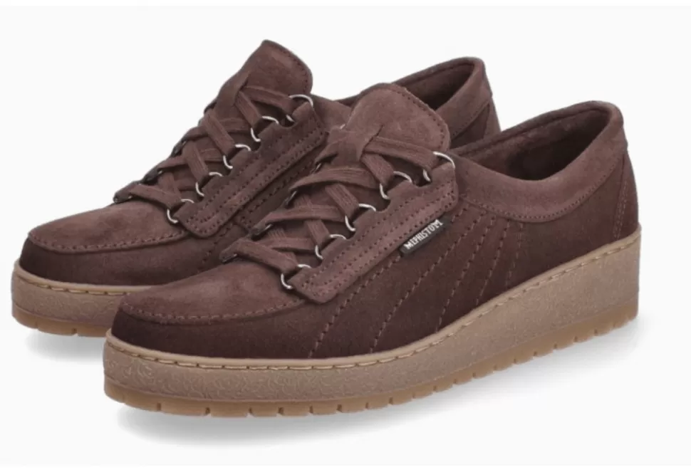 Women Mephisto Comfort-Lady Suede Lace Up