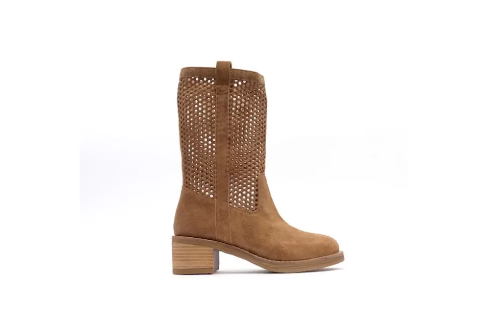 Women Alpe Boots-Madame Cut Out Western Inspired Boot