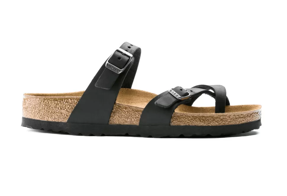 Women Birkenstock Sandals-Mayari Oiled Leather Strap Sandal