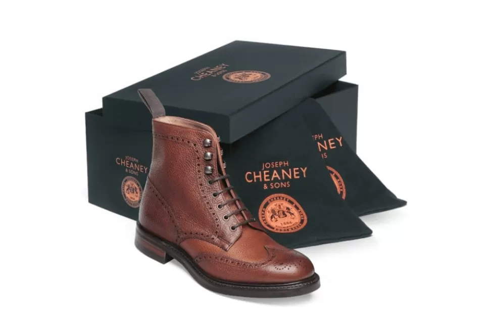 Women Cheaney & Sons Boots-Olivia R Derby Brogue Boot