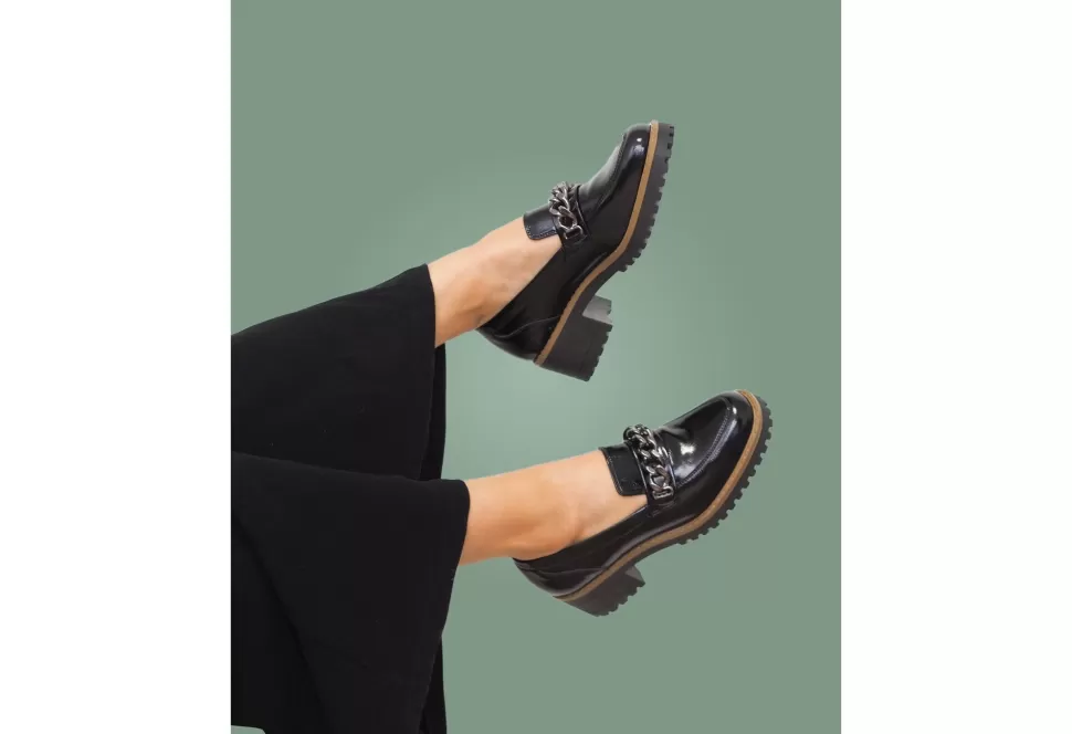 Women Palmroth Formal-Robin Platform Chain Loafer