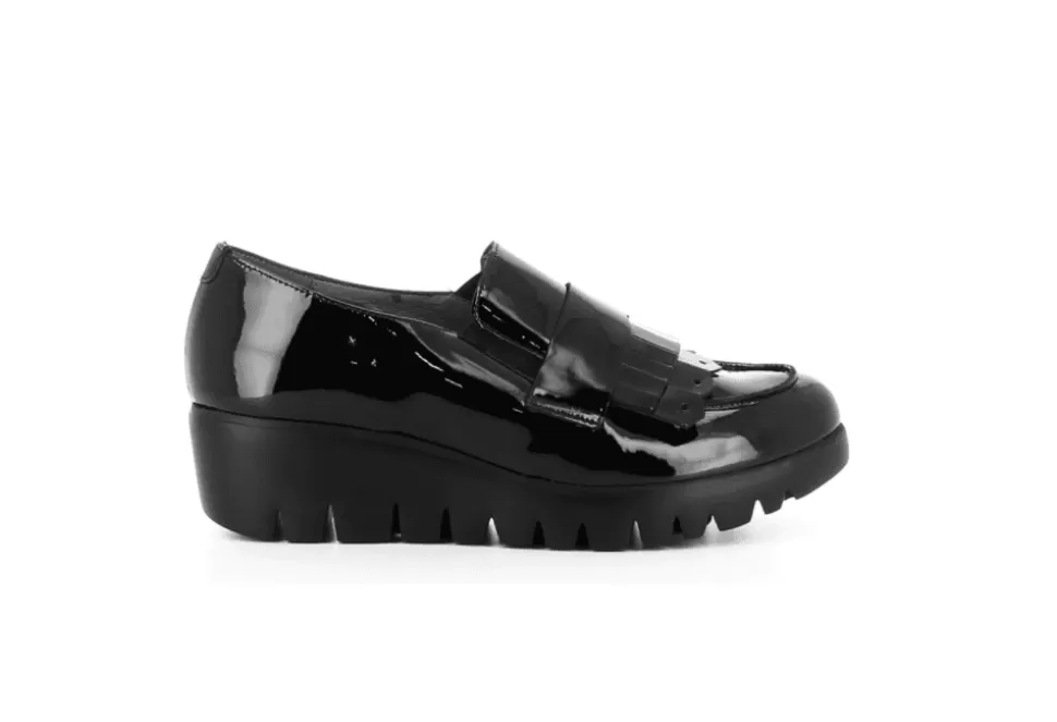 Women Wonders Loafers-Selma Wedged Fringe Loafer