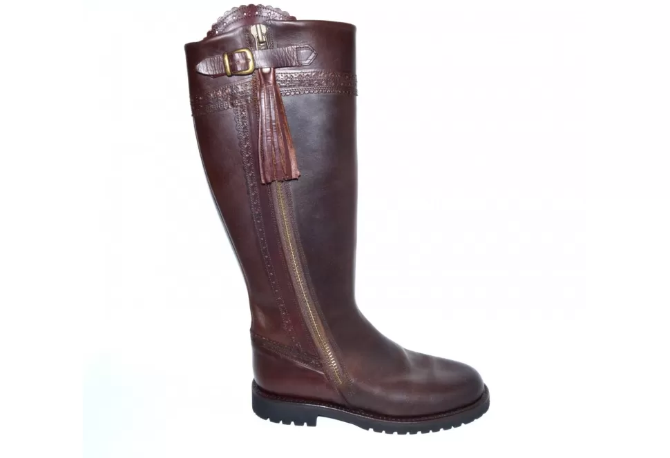 Women Palanco Boots-The Sofia Tassel Riding Boot