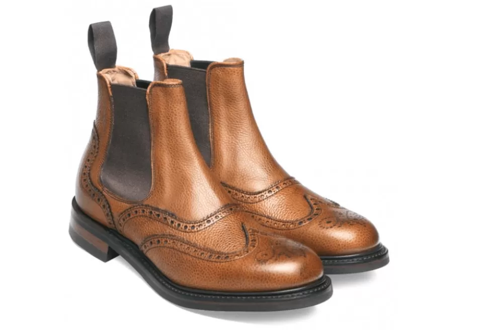 Women Cheaney & Sons Boots-Victoria R Wingcap Brogue Chelsea Boot