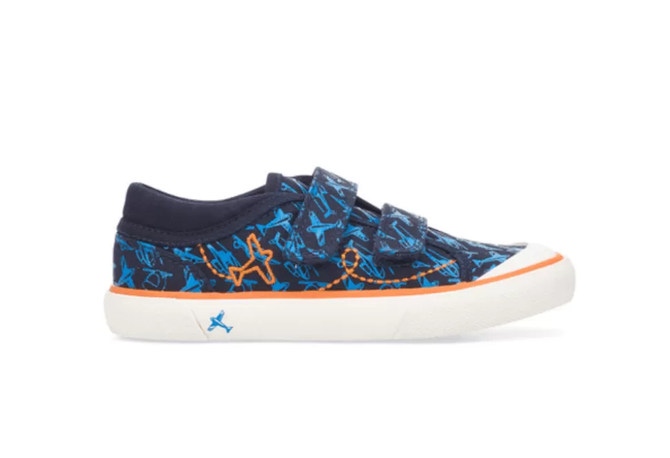 Boys Start- Rite Casual-Zoom Canvas Riptape Shoe