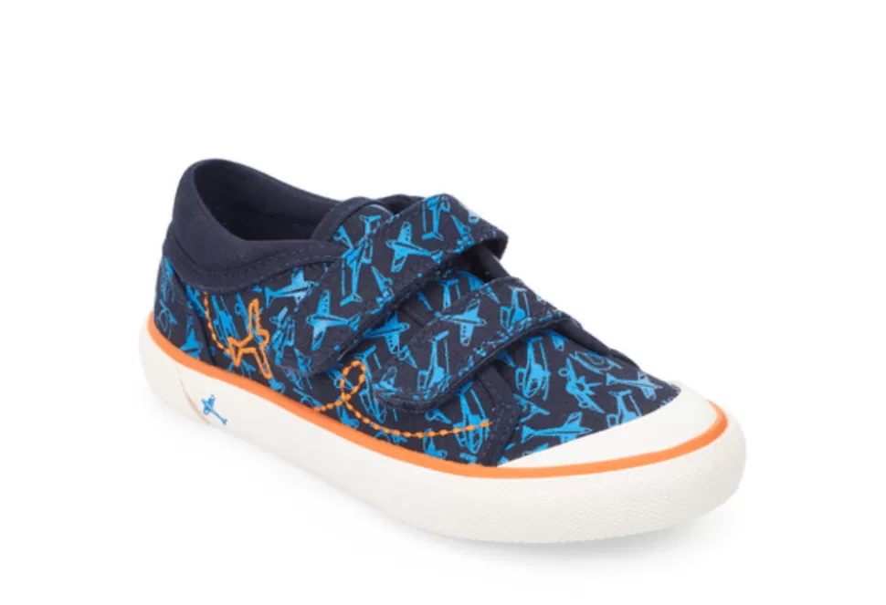 Boys Start- Rite Casual-Zoom Canvas Riptape Shoe